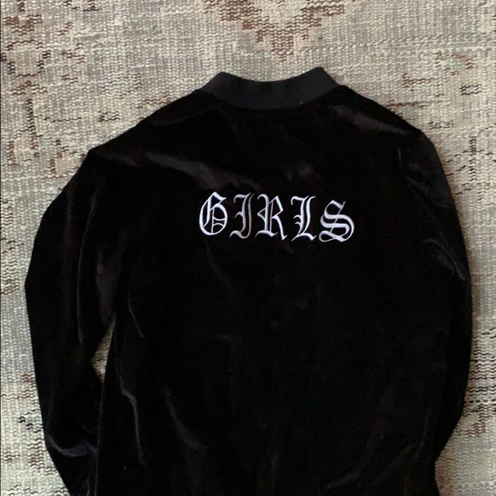 Black velvet GIRLS viper jacket